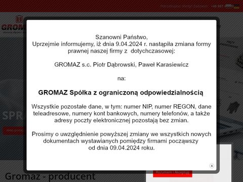 Gromaz.pl producent kotw budowlanych