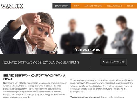 Wamtex odzież dla farmacji