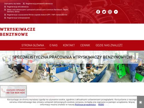 Wtryskiwacze-benzynowe.pl regeneracja