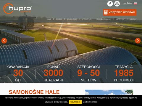 Hupro - produkcja i montaż hal