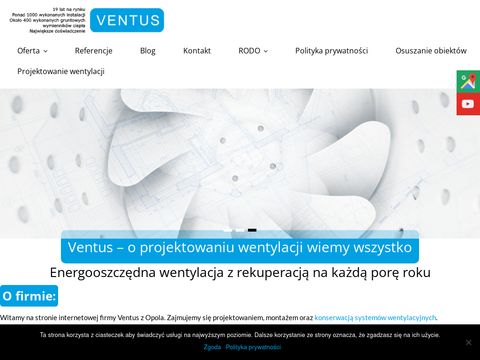 Ventus gruntowy wymiennik ciepła