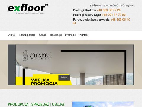 Exfloor.pl parkiety, podłogi, tarasy Nowy Sącz