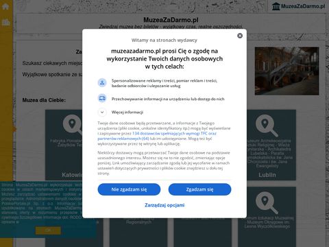 Muzeazadarmo.pl - baza muzeów w Polsce