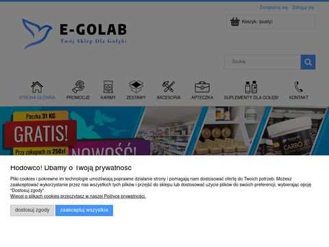 E-golab.pl - sklep internetowy dla gołębi