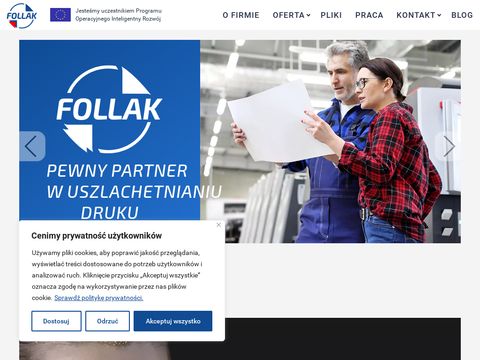 Follak.com.pl Uszlachetnianie druku, lakierowanie