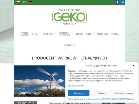 Gekofiltration.pl - worki filtracyjne