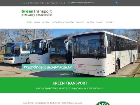 Green-transport.pl przewozy pasażerskie, wynajem