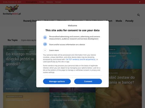 Kochamydzieci.pl - strona dla mam