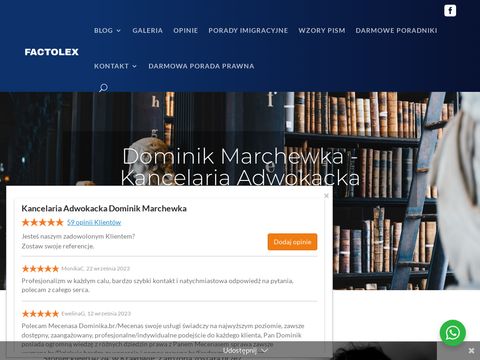 Factolex.pl kancelaria adwokacka Dominik Marchewka