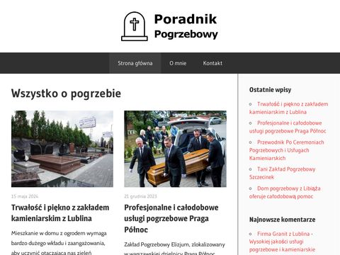 Zakladkamieniarski.com - strona funeralna