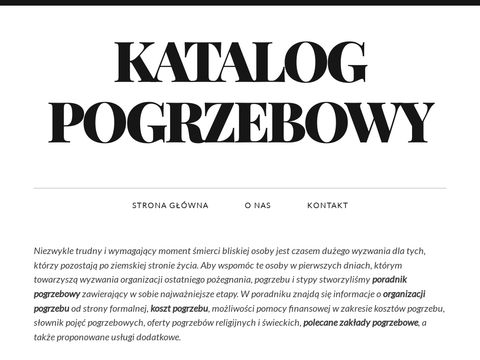 Katalogpogrzebowy.com - najlepsze usługi