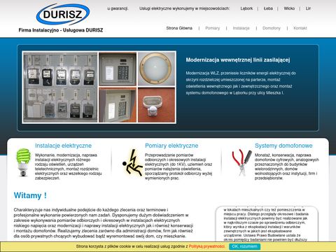 Durisz - instalacje, pomiary elektryczne, domofony