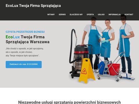 Ecolux firma sprzątająca Warszawa