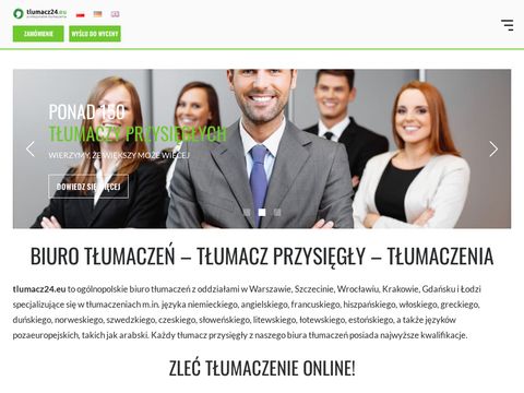 Tlumacz24.eu - Biuro tłumaczeń Szczecin, Warszawa