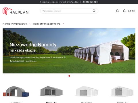 Halplan.pl namioty wystawowe, reklamowe