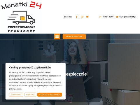 Manatki24.pl przeprowadzki Warszawa
