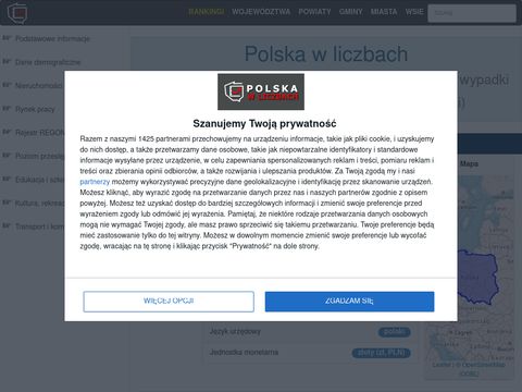 Polskawliczbach.pl - encyklopedia miast