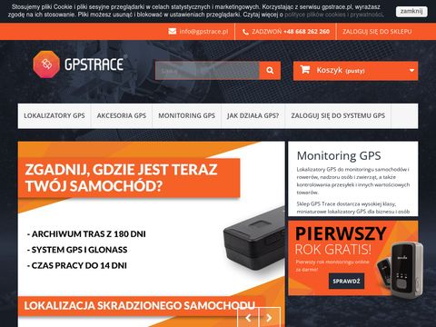 Gpstrace.pl - lokalizatory do auta, roweru