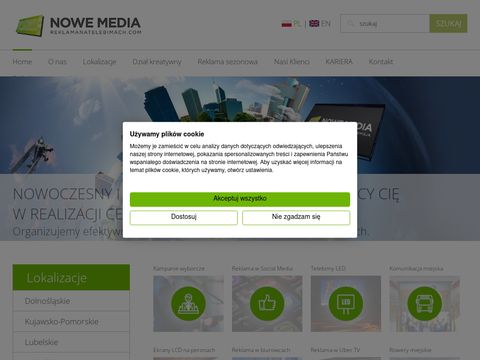 Reklamanatelebimach.com ekrany Led Warszawa