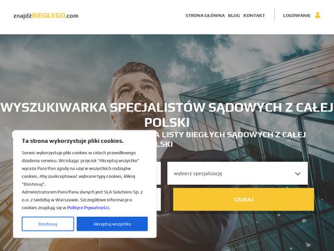 Znajdzbieglego.com strona o biegłych sądowych