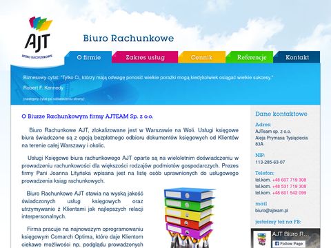 AJT - biuro rachunkowe, usługi księgowe