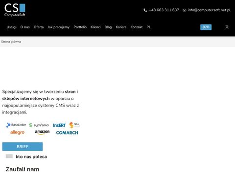 Computersoft.net.pl strony internetowe Wrocław