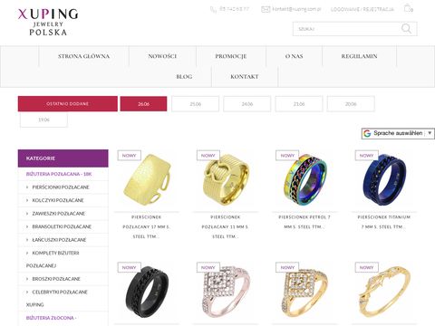 Xuping.com.pl hurtownia biżuterii sztucznej