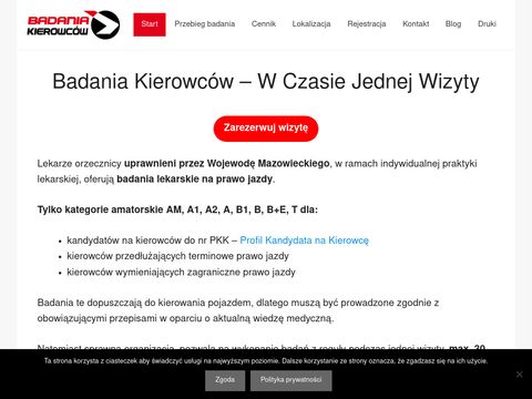 Badania-kierowcow.warszawa.pl lekarskie