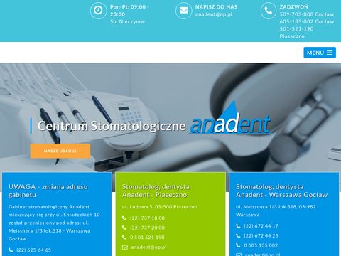 Anadent.pl chirurgia stomatologiczna Piaseczno