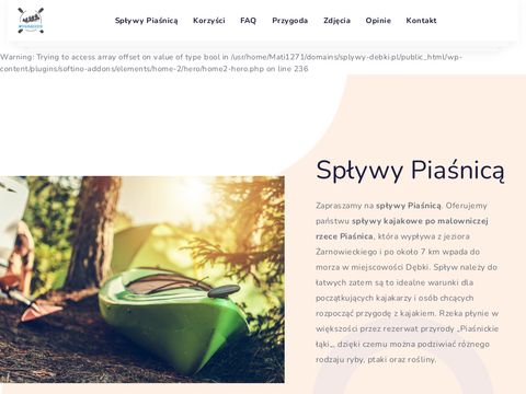 Splywy-debki.pl kajakiem Piaśnica, Pomorze