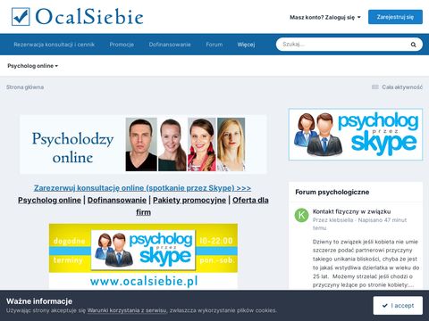 Ocalsiebie.pl psychoterapia Warszawa