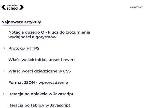 Webdevschool.pl - blog o programowaniu