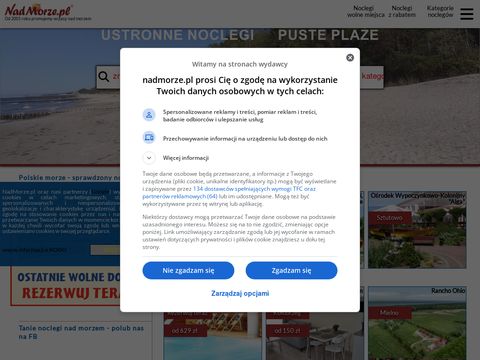 Nadmorze.pl tanie noclegi - Bałtyk