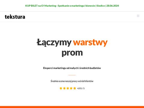 Szkolenia marketingowe - Agencja Tekstura