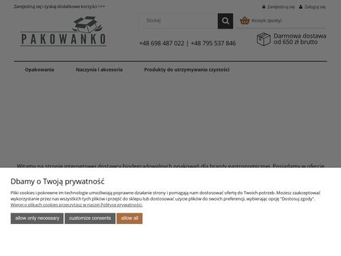 Pakowanko.com - opakowania jednorazowe