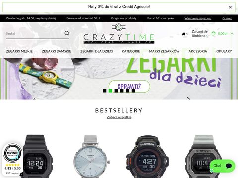 Crazy Time - sklep z zegarkami online