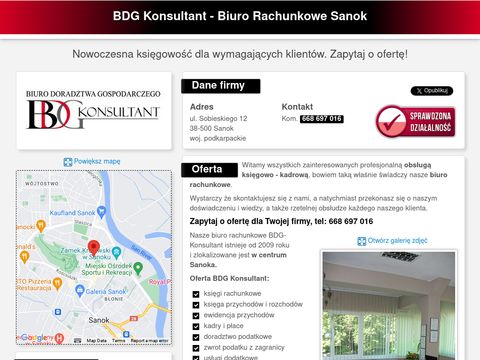 Ksiegowosc-sanok.pl - biuro rachunkowe BDG
