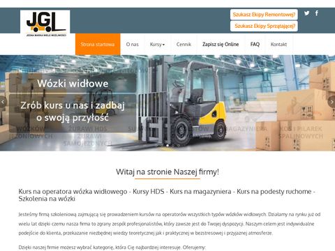 Jgl.pl - kursy na wózki widłowe