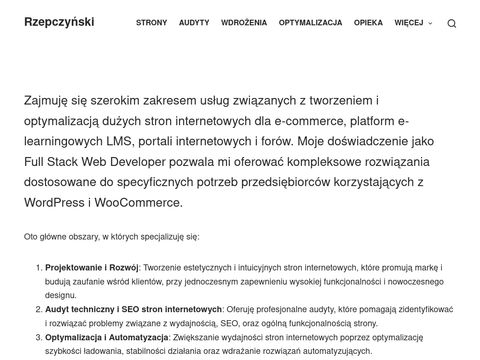 Rzepczynski.dev web developer