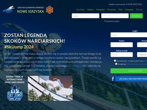 Ski-jumps.pl - darmowa gra przeglądarkowa