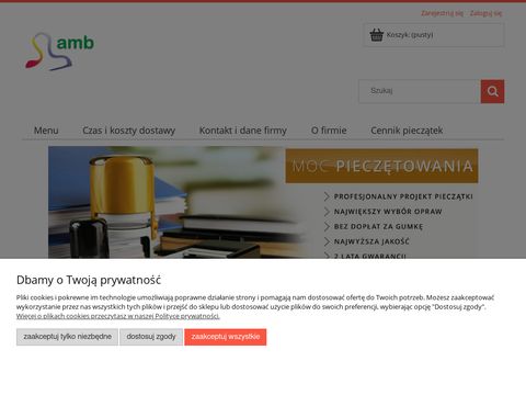 Amb.net.pl - pieczątki na specjalne zamówienie