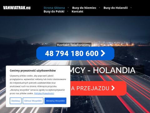 Vanwiatrak.eu busy Olsztyn Holandia Niemcy