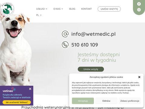 Wetmedic.pl przychodnia weterynaryjna Warszawa