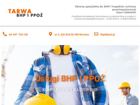 Tarwa szkolenia bhp i ppoz