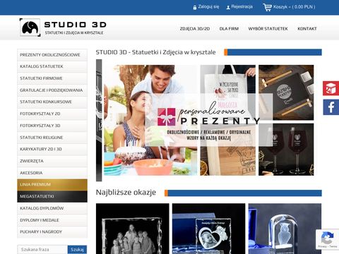 Studio 3D - statuetki i zdjęcia w krysztale