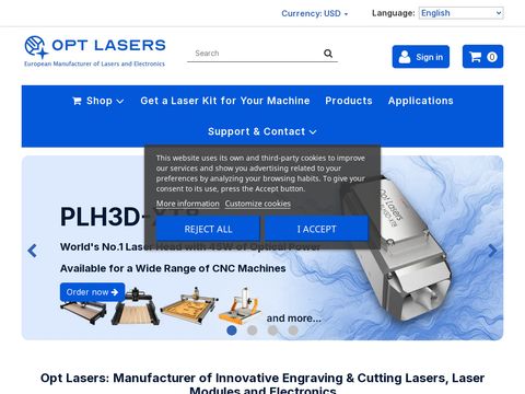 Optlasers.com - producent elektroniki