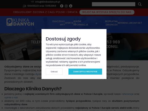 Klinika Danych odzyskiwanie