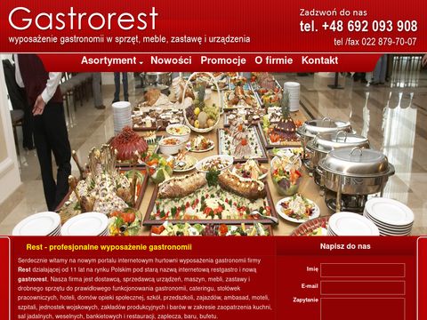 Gastrorest.pl sprzęt i urządzenia dla gastronomii