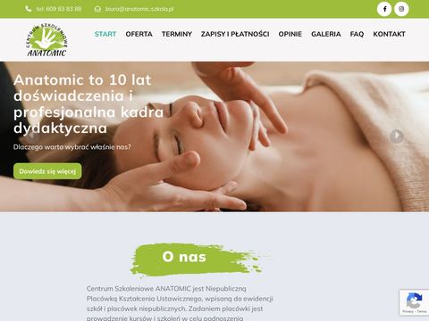 Anatomic.szkola.pl - kursy masażu