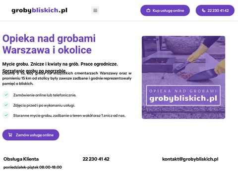 Grobybliskich.pl - opieka nad grobami Warszawa